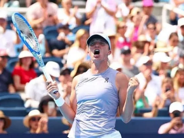 iga swiatek celebrates after reaching the final of the cincinnati open with a straight sets win over elena rybakina photo getty images iga swiatek celebrates after reaching the final of the cincinnati open with a straight sets win over elena rybakina photo getty images