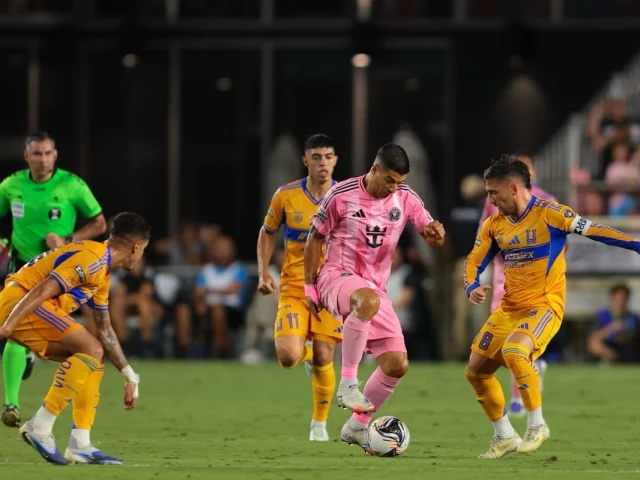 caption inter miami cf forward luis suarez 9 scores a penalty against tigres uanl during the first half at chase stadium photo reuters