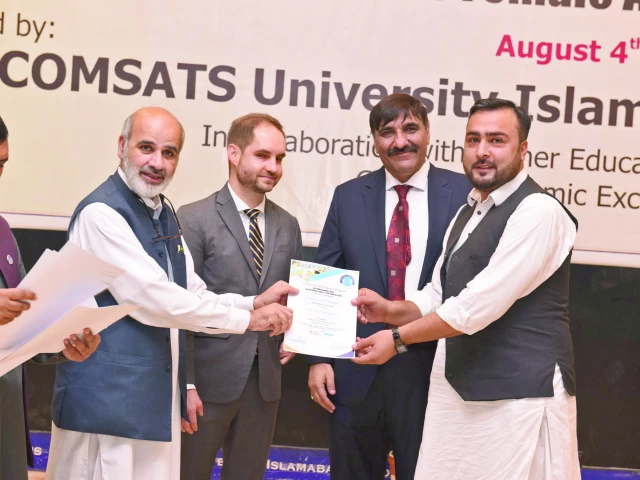 comsats university islamabad abbottabad campus successfully hosted the closing ceremony of the 15 day soft skills training programme conducted under the hec daad empower future female afghan leaders effal pakistan track initiative photo express comsats university islamabad abbottabad campus successfully hosted the closing ceremony of the 15 day soft skills training programme conducted under the hec daad empower future female afghan leaders effal pakistan track initiative photo express