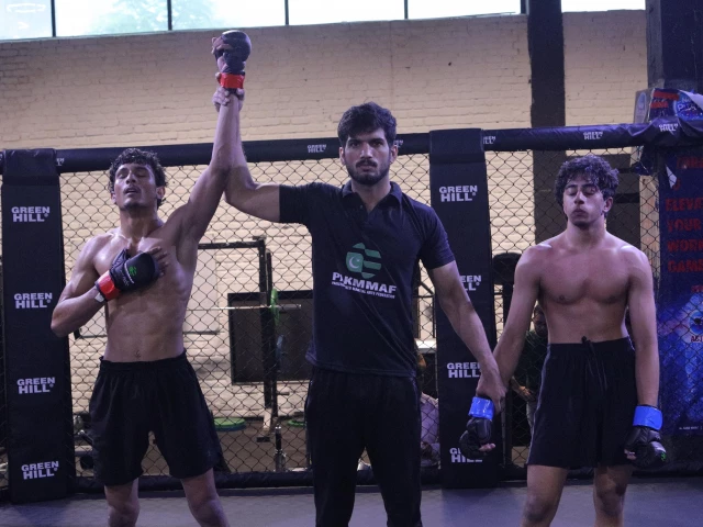 the pakistan combat night 2025 kick off matches on friday were packed with action as the fighters battled for their place in the semifinals the pakistan combat night 2025 kick off matches on friday were packed with action as the fighters battled for their place in the semifinals