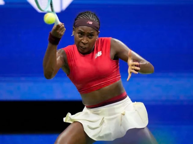 coco gauff stumbled into the second round of the us open on tuesday photo afp coco gauff stumbled into the second round of the us open on tuesday photo afp