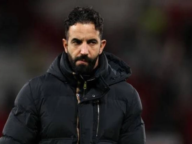 ruben amorim said something has to change within the team after the pressure mounted on him following a humiliating league cup loss to grimsby photo afp