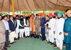 coas vows to restore flood damaged gurdwara darbar sahib kartarpur