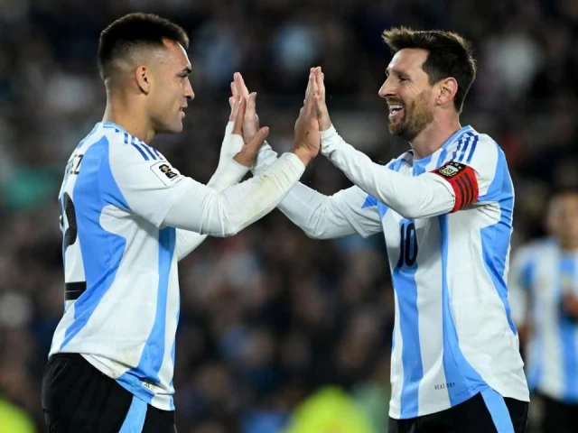 lionel messi scored twice for argentina in emotional scenes in buenos aires on thursday photo afp lionel messi scored twice for argentina in emotional scenes in buenos aires on thursday photo afp