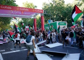 vuelta final stage abandoned due to pro palestinian protest