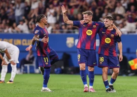 champions barca crush valencia at training ground stadium