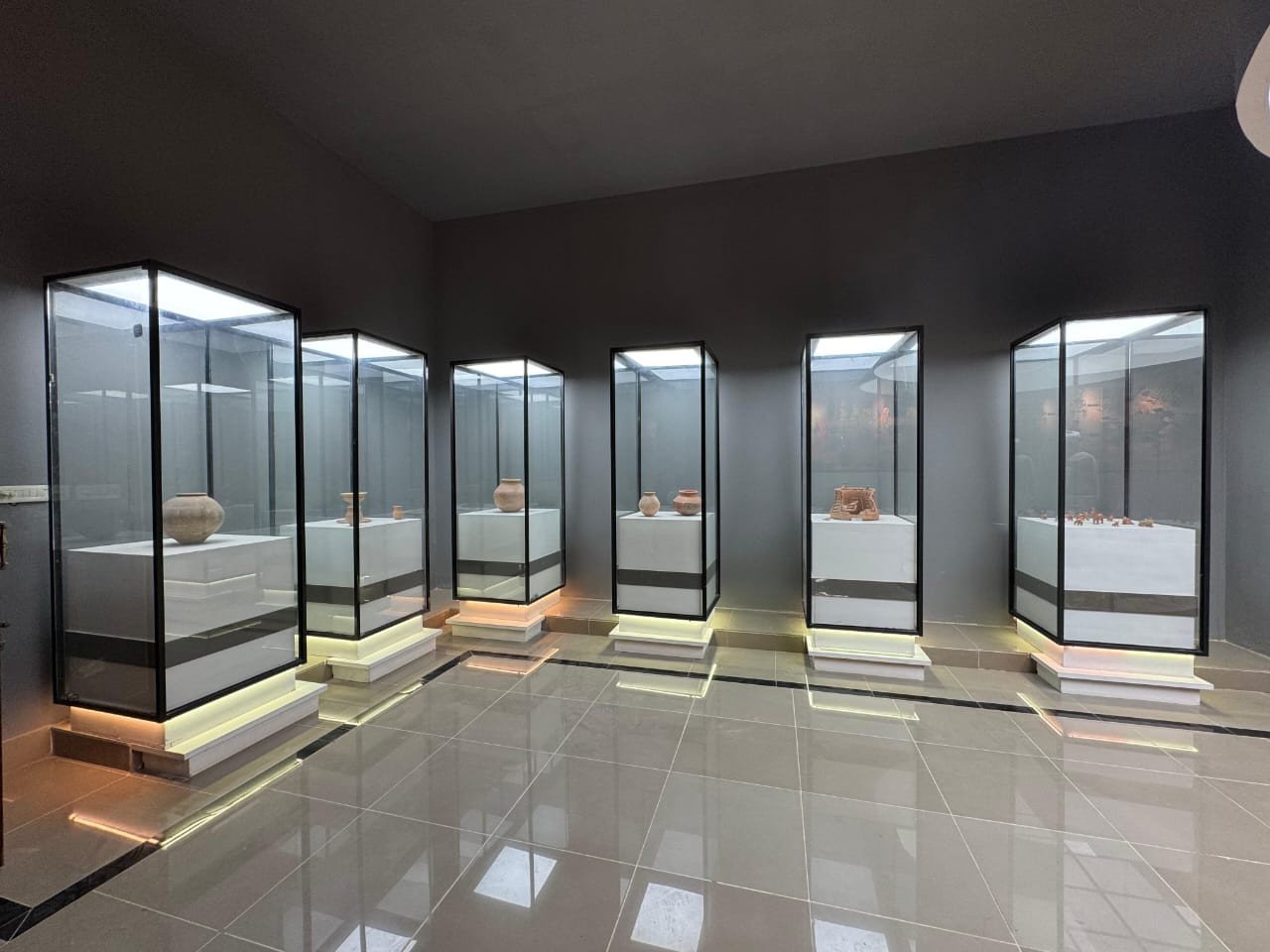 Newly inaugurated galleries inside Harappa Museum showcasing ancient heritage. Photo: Express