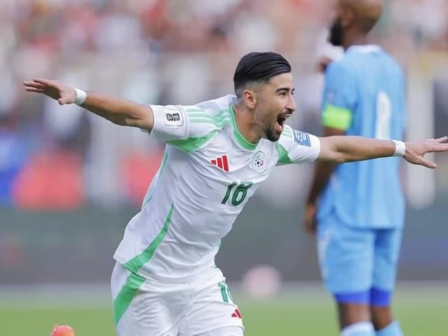 mohamed amoura scored twice as algeria beat somalia 3 0 on thursday photo afp mohamed amoura scored twice as algeria beat somalia 3 0 on thursday photo afp