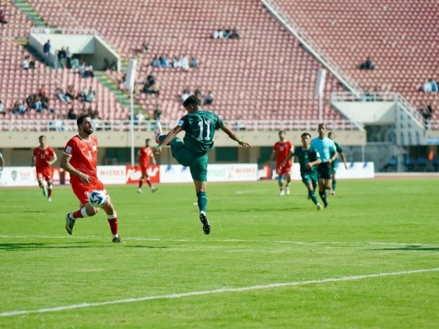 pakistan were held to a 0 0 draw by afghanistan at the jinnah stadium in islamabad on thursday photo pff pakistan were held to a 0 0 draw by afghanistan at the jinnah stadium in islamabad on thursday photo pff