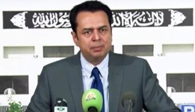 minister of state for interior talal chaudhry speaking to reporters outside parliament house in islamabad on october 9 2025 screengrab