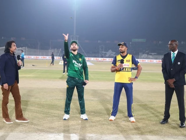 pakistan and sri lanka captains during the toss before tri series final photo pcb s x com account pakistan and sri lanka captains during the toss before tri series final photo pcb s x com account