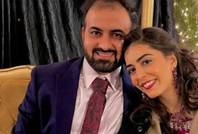 human rights lawyer and social activist imaan mazari and her husband hadi ali chattha photo file