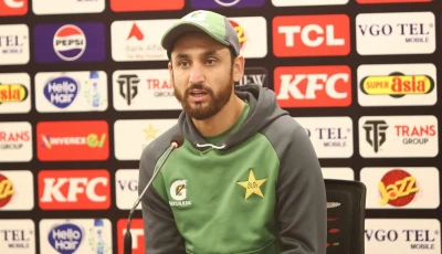 pakistan s t20 captain salman ali agha during a press conference photo courtesy zulfiqar baig