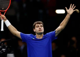 italy s flavio cobolli celebrates winning his match against austria s filip misolic photo reuters