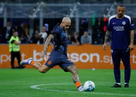 inter milan s federico dimarco during the warm up before the match photo reuters