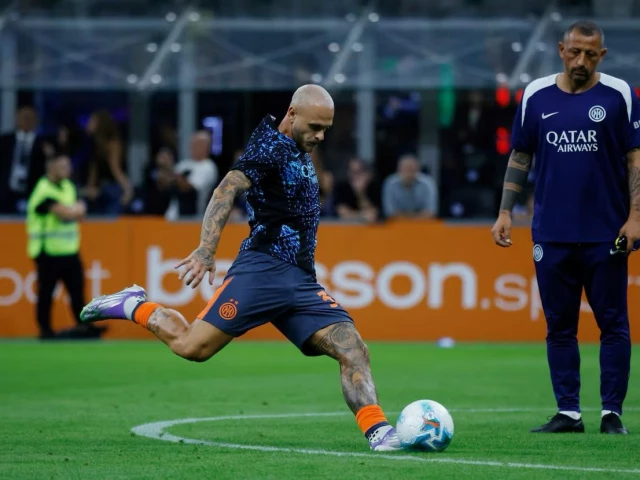 inter milan s federico dimarco during the warm up before the match photo reuters