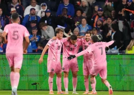 lionel messi contributed to all four goals as inter miami routed fc cincinnati photo afp
