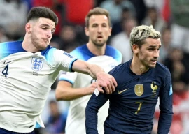 france beat england 2 1 in the quarter finals of the 2022 world cup photo afp