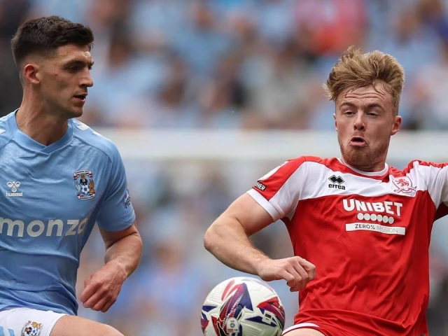 coventry bolstered their bid to reach the premier league with a dramatic 4 2 win against promotion rivals middlesbrough on tuesday photo afp coventry bolstered their bid to reach the premier league with a dramatic 4 2 win against promotion rivals middlesbrough on tuesday photo afp