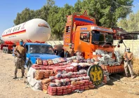 anti narcotics force seized narcotics worth more than 154 million from an lpg container truck during an intelligence based operation in balochistan photo express