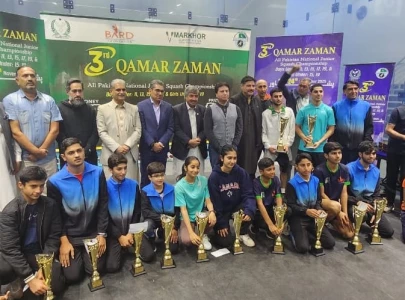 over 400 young players compete at 3rd qamar zaman junior squash championship