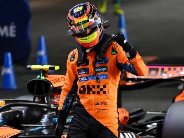 oscar piastri took pole position for the second time this weeked following up on his sprint race display photo reuters