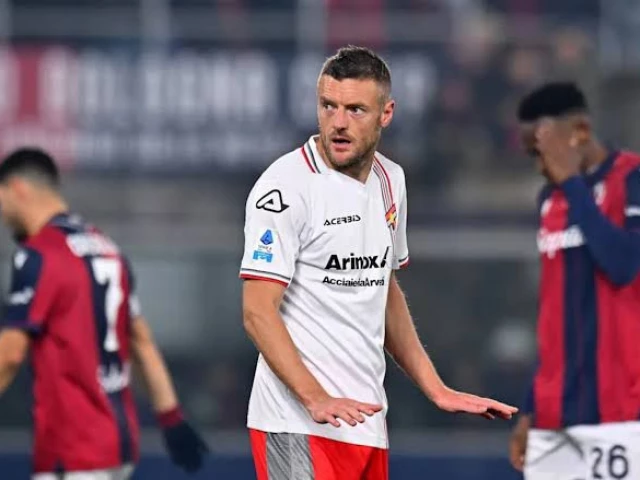 jamie vardy struck his first brace in serie a on monday as cremonese claimed a stunning 3 1 win at bologna photo afp