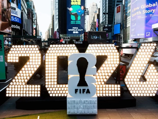 the year 2026 is displayed in new york s times square to promote the fifa world cup which will be staged across 16 cities in the united states canada and mexico photo reuters