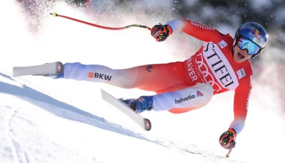 marco odermatt won the beaver creek downhill in commanding style on thursday to notch his third victory photo afp