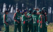 bangladesh women celebrate a wicket against pakistan photo pcb