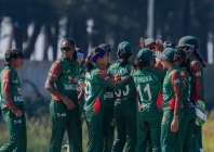 bangladesh women celebrate a wicket against pakistan photo pcb