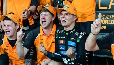 lando norris held on to clinch his maiden f1 world title in abu dhabi photo afp