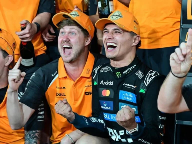 lando norris held on to clinch his maiden f1 world title in abu dhabi photo afp lando norris held on to clinch his maiden f1 world title in abu dhabi photo afp