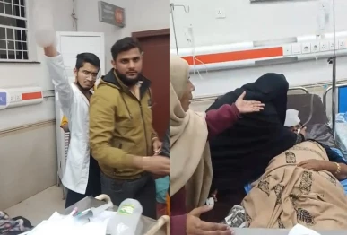 screengrab from viral video nishtar hospital multan decemeber 18
