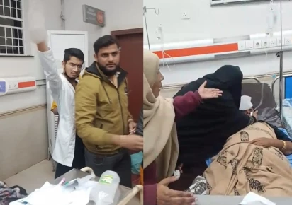 screengrab from viral video nishtar hospital multan decemeber 18