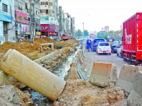 as 2025 comes to a close the city grapples with consequences of unfinished development projects broken roads blocked sewers and rising pollution continue to endanger public health photo express