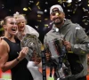 aryna sabalenka and nick kyrgios celebrate with trophies after the match photo reuters