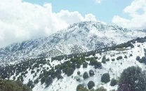 first snowfall rain end dry spell