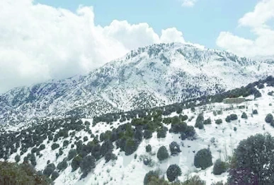 the first snowfall and rain of the winter season were recorded on tuesday across various mountainous areas of khyber pakhtunkhwa