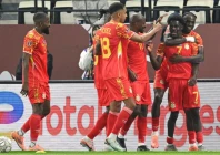 the democratic republic of congo beat botswana 3 0 in rabat but finished second to senegal in group d photo afp the democratic republic of congo beat botswana 3 0 in rabat but finished second to senegal in group d photo afp