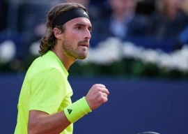 greece s stefanos tsitsipas said he completed five weeks of off season training without pain photo afp