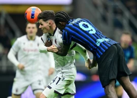 inter milan claimed a commanding 3 1 home win over bologna on sunday photo afp