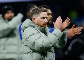 chelsea interim manager calum mcfarlane after the match photo reuters