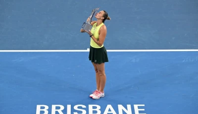 aryna sabalenka celebrates after winning the brisbane international tennis tournament photo afp