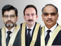 justice muhammad azam khan justice muhammad asif and justice inaam ameen minhas were sworn in as permanent judges in islamabad high court photo ihc website