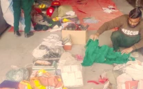 rescuers allege lockers broken items burnt