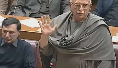 mahmood khan achakzai delivers his first speech in the national assembly as leader of the opposition on january 19 2026 screengrab
