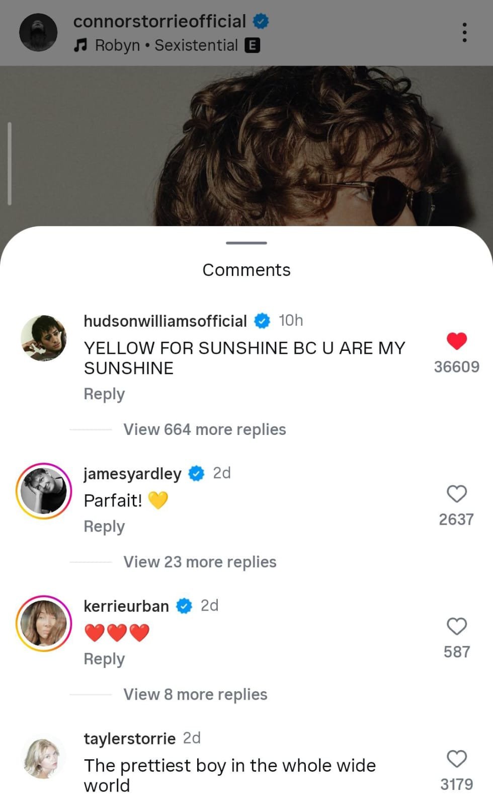 Photo: Instagram @connorstorrieofficial