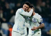 inter milan s luis henrique celebrates scoring their fifth goal with federico dimarco photo reuters
