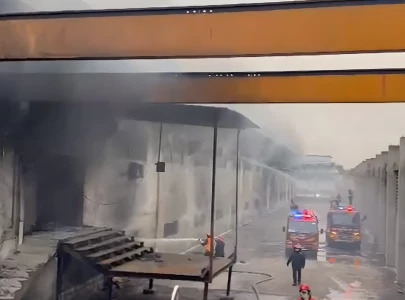 rawalpindi textile factory blaze stopped after 16 hours of firefighting